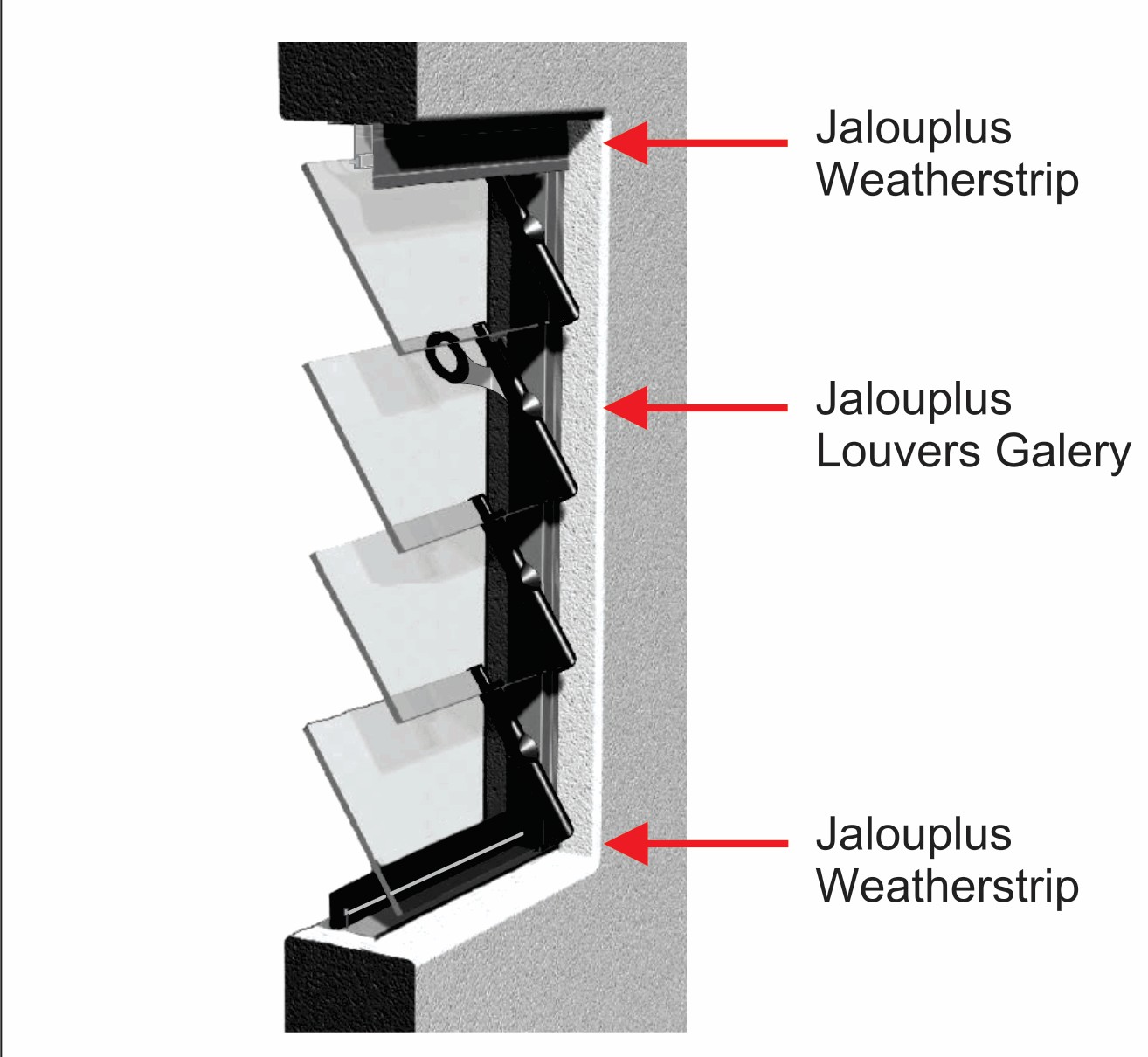 Jalouplus 4 Blades Single (Satin)
